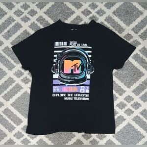 Retro MTV 1981 Black T-Shirt Size XL